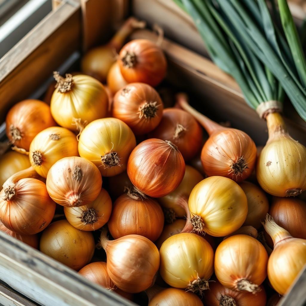 Polish yellow onions in net bags ready for wholesale export